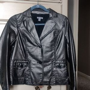 Relativity faux leather jacket